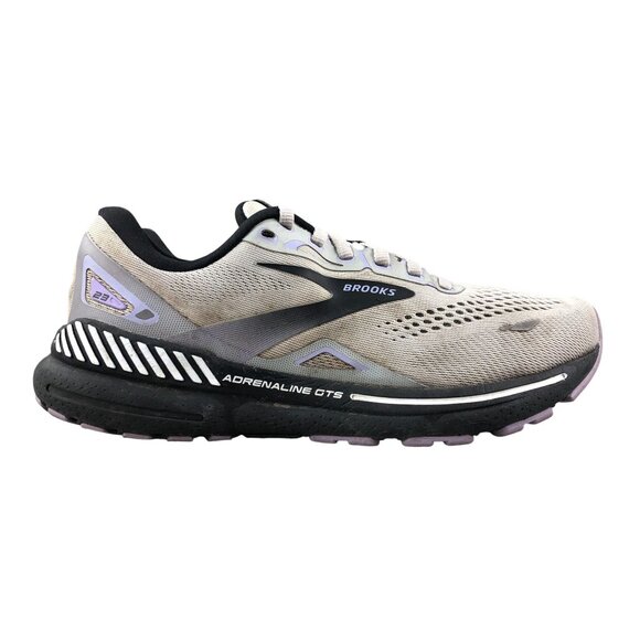 Brooks Women's Size 8 WIDE Adrenaline GTS 23 Grey Lace-Up Running Shoes 1203811 - Picture 1 of 16